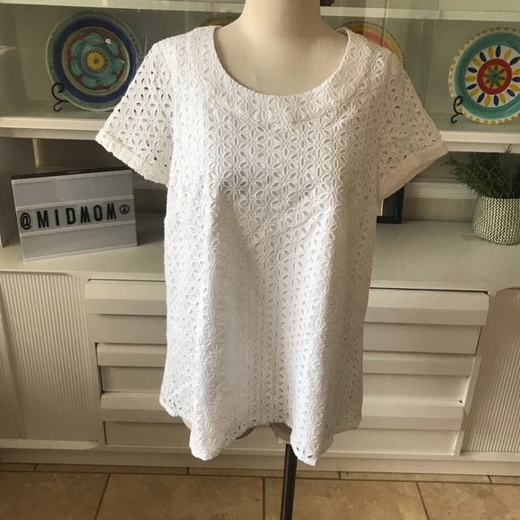 Rosie Pope Tops - Pip & Vine by Rosie Pope White eyelet maternity M